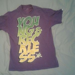 Young & Reckless Purple Short Sleeve Tee